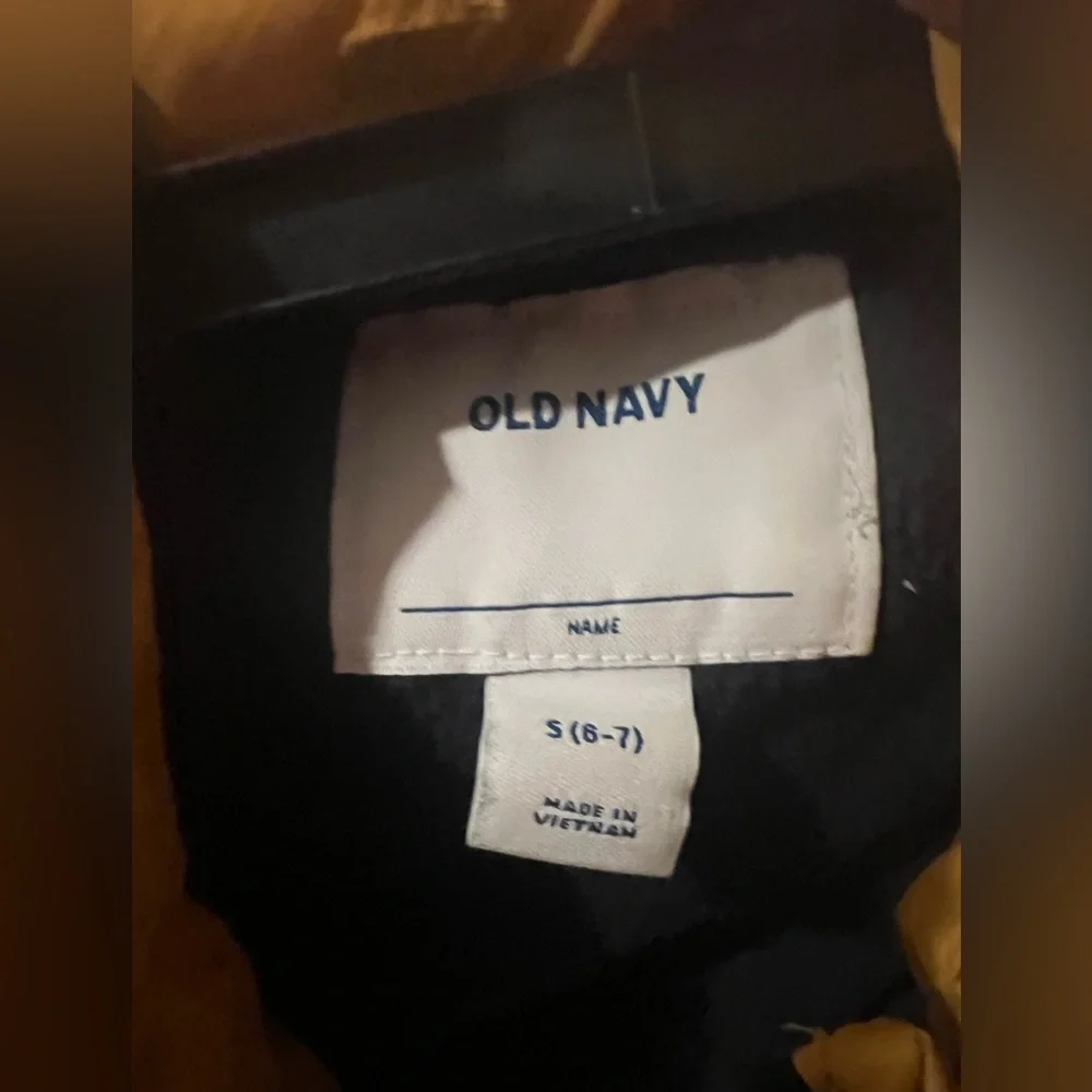 Old Navy Black and Yellow Puffer Vest EUC